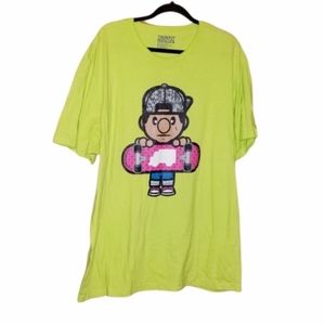 Trukfit skateboards 3XL Lime green tee